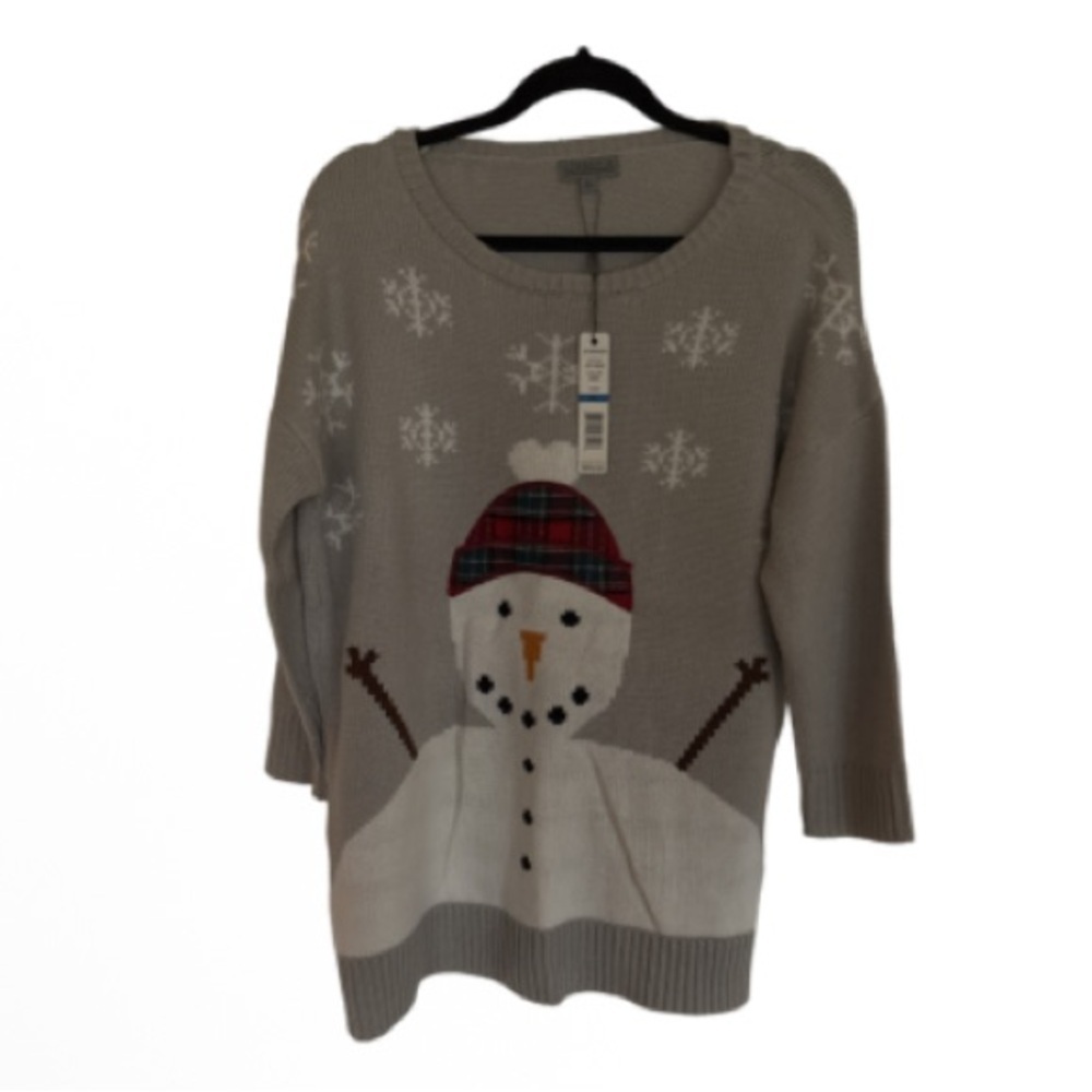 Joseph A Gray Snowman Sweater